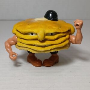 Vintage 1988 Mattel Food Fighters Short Stack Action Figure  Maple Pancakes